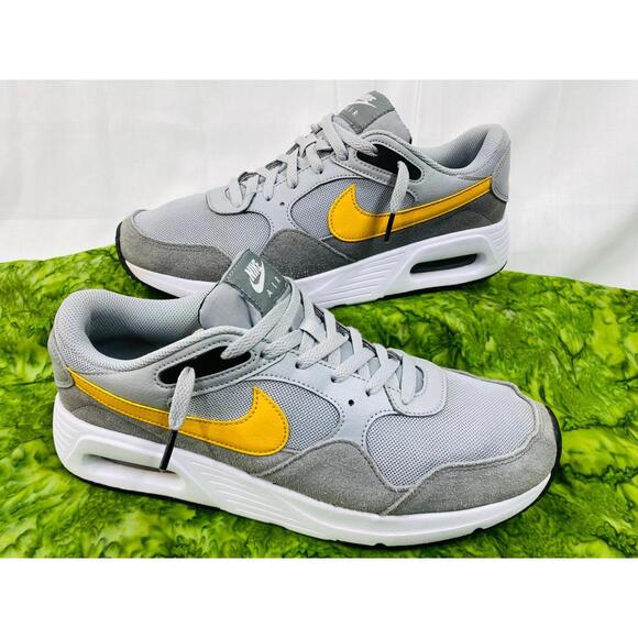 Nike Air Max SC Wolf Grey Yellow Ochre Men\'s Size 11. CW4555-011